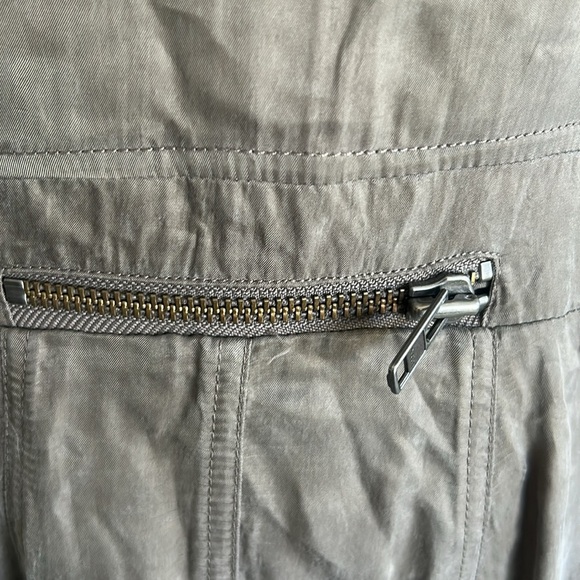 ALL SAINTS PARACHUTE ZEEDA DRESS TAUPE GREEN 10 RARE - Picture 8 of 13